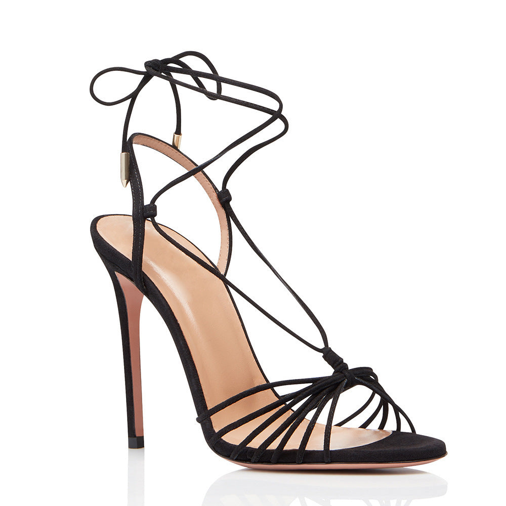 High-heeled sandals